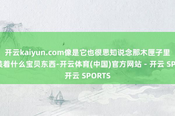 开云kaiyun.com像是它也很思知说念那木匣子里到底装着什么宝贝东西-开云体育(中国)官方网站 - 开云 SPORTS