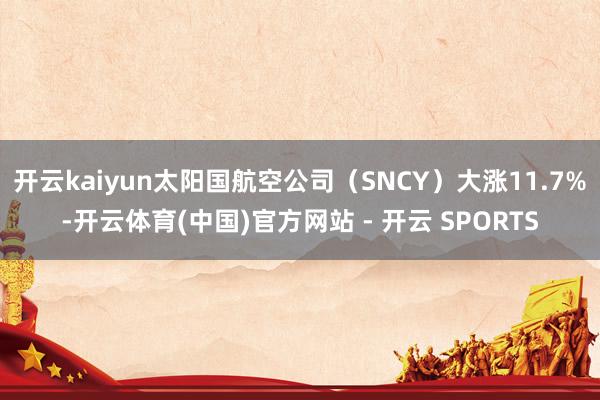 开云kaiyun太阳国航空公司(SNCY)大涨11.7%-开云体育(中国)官方网站 - 开云 SPORTS